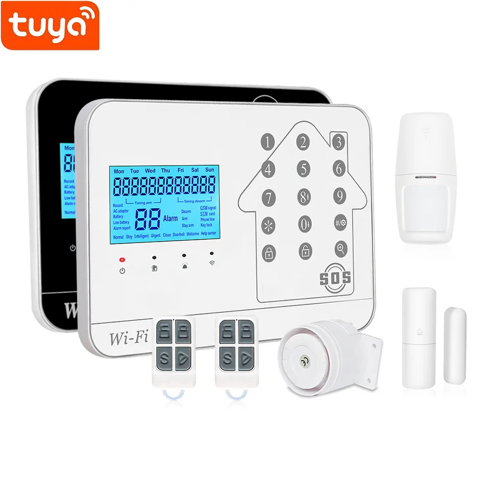 Lyailot New WIFI+GSM+PSTN anti-theft alarm WIFI alarm APP control wifi alarm system