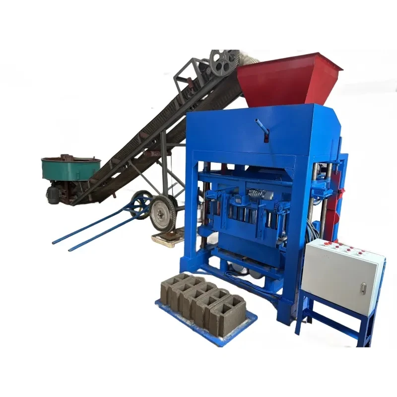 The Best-selling 4-40 Hopper Type Brick Making Machinery Popular in Africa Hollow Cement Block Machine