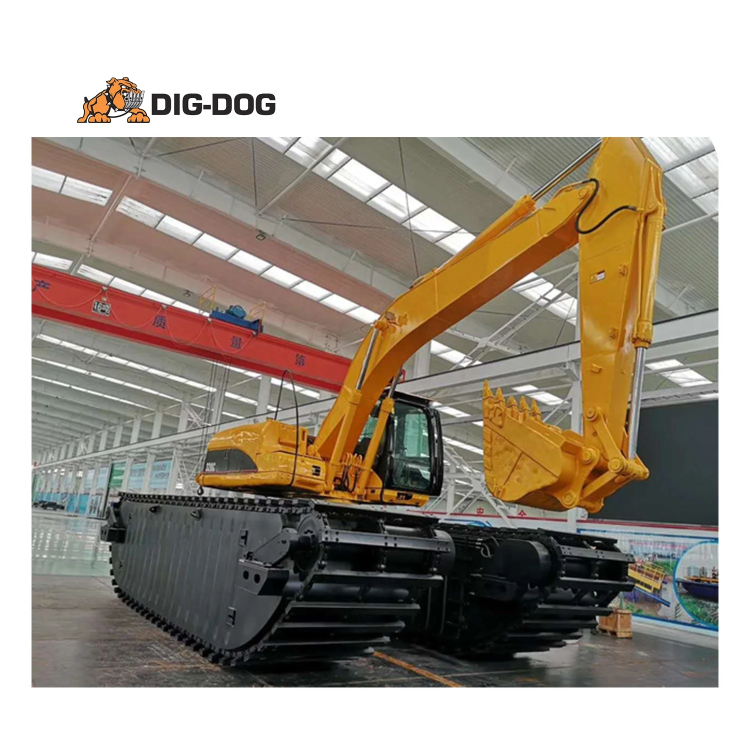 DIG-DOG River Dredging Equipment Amphibious Dredger for excavator