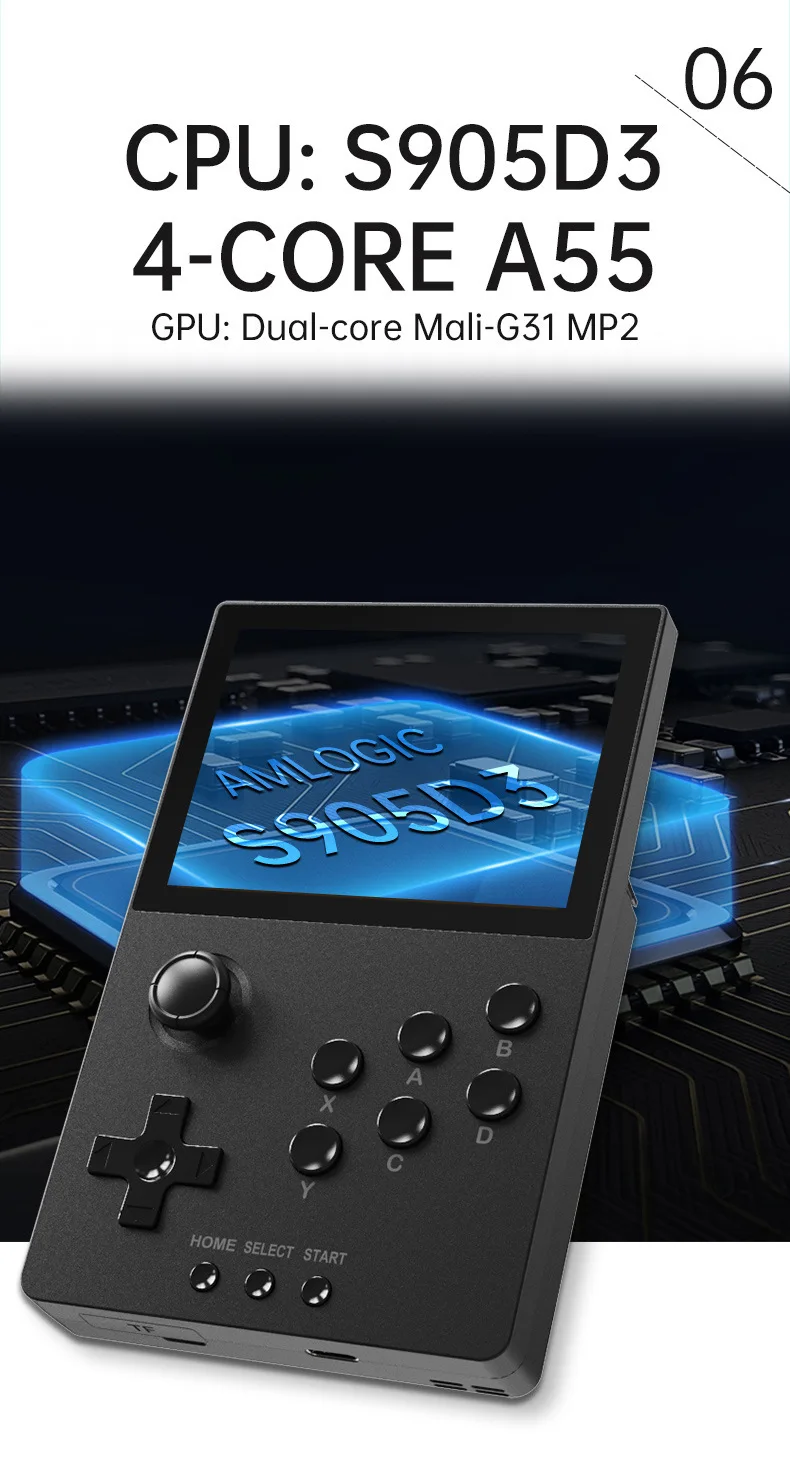 High Quality 3.5 Inch Screen A20 Handheld Game Console Supports Many Simulators Games Android 9.0 Retro Video Gaming Players