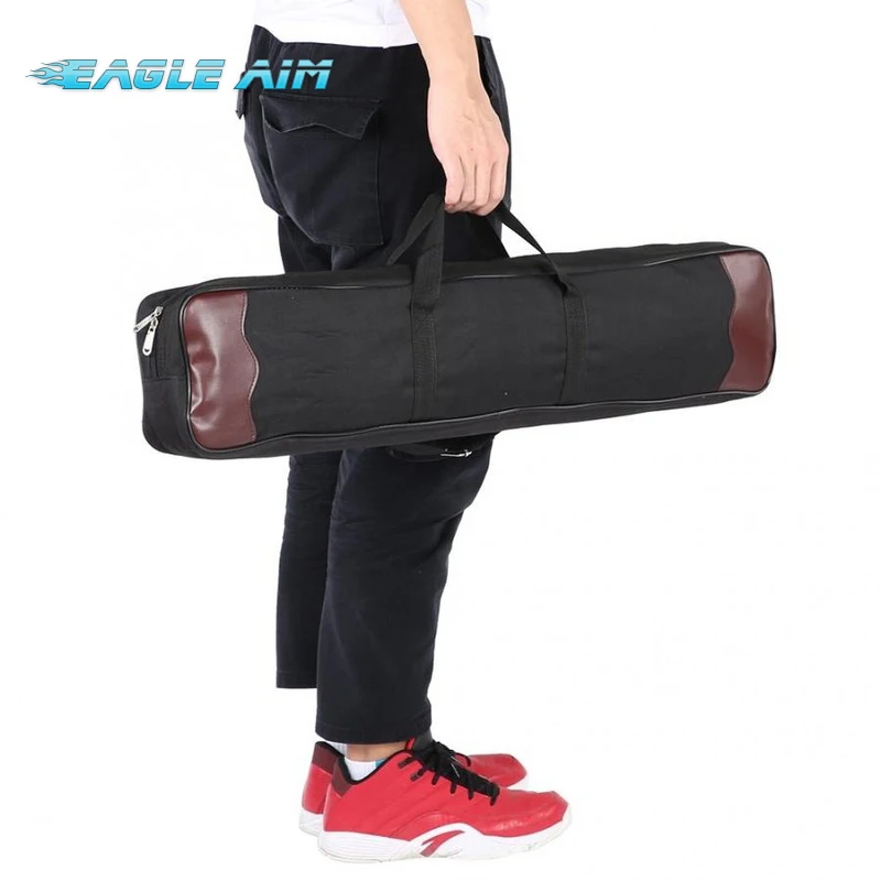 Archery Hunting Canvas Compound Bow Bag Holder Carry Hand Bag Storage Case with Adjustable Shoulder Straps