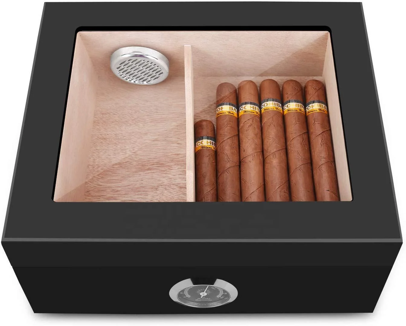 large capacity wooden cabinet spanish cedar solid wood cuban gohiba cigar smoke humidifier moisturizing cigar  box wholesale