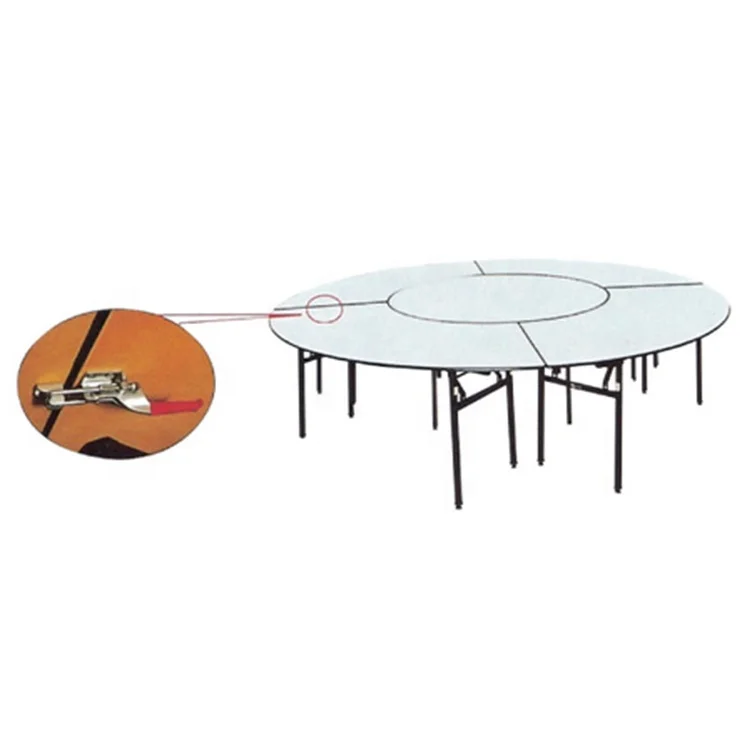 Hotel furniture combination round half serpentina plegable S shape crescent folding table for dining banquet
