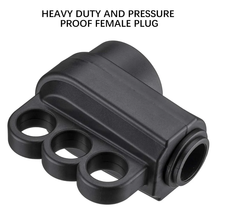 50 Amp RV Female Plug for Replacement, 50 Amp RV Plug Receptacle with Grip Handle NEMA 14-50R ETL Listed