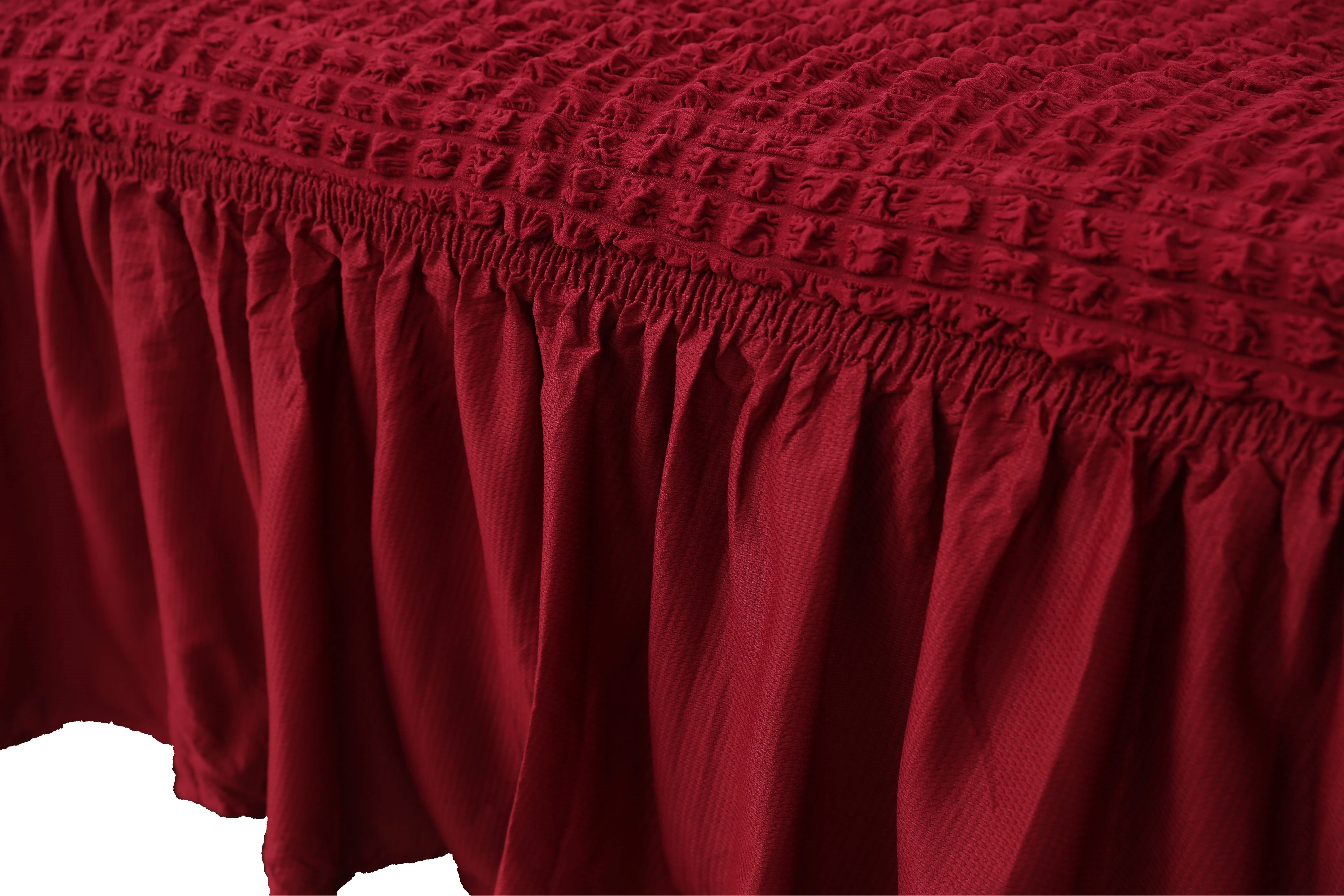 Modern hot selling novel design stretch elastic 3 2 1 1 set bubble sofa cover slipcovers