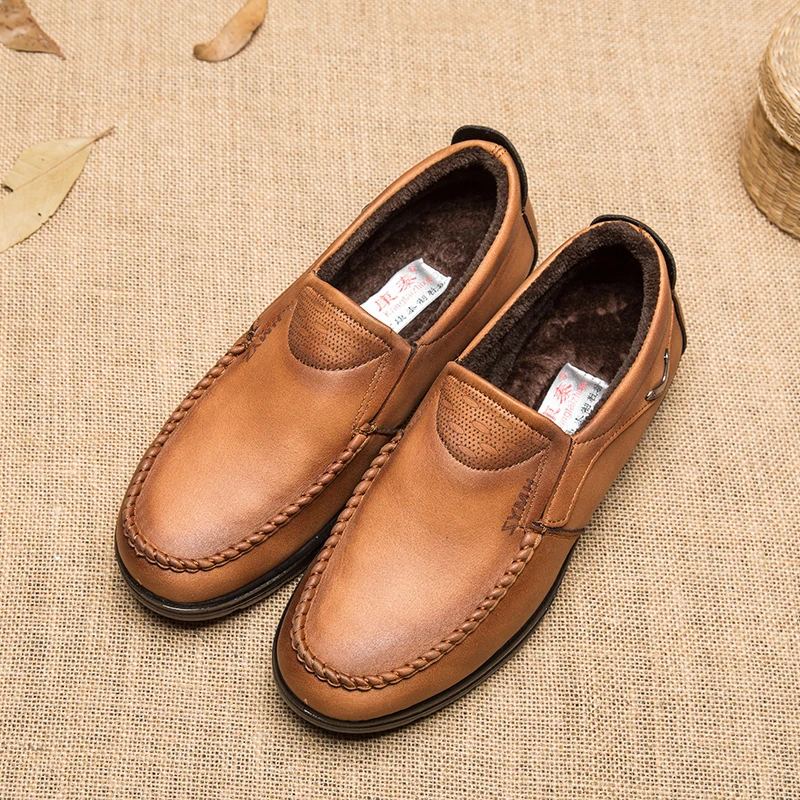 1728 Cheap Men loafer shoes leather slip on moccasin driving shoes