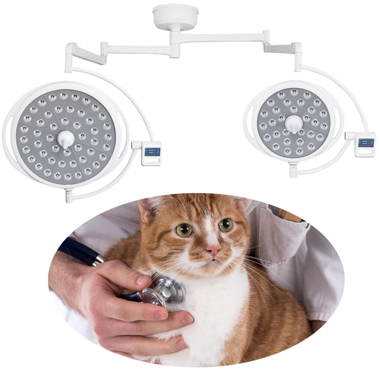 2024  High quality ceiling surgical  pet shadowless lamp ot light led operating examination lamp YCLED700/700