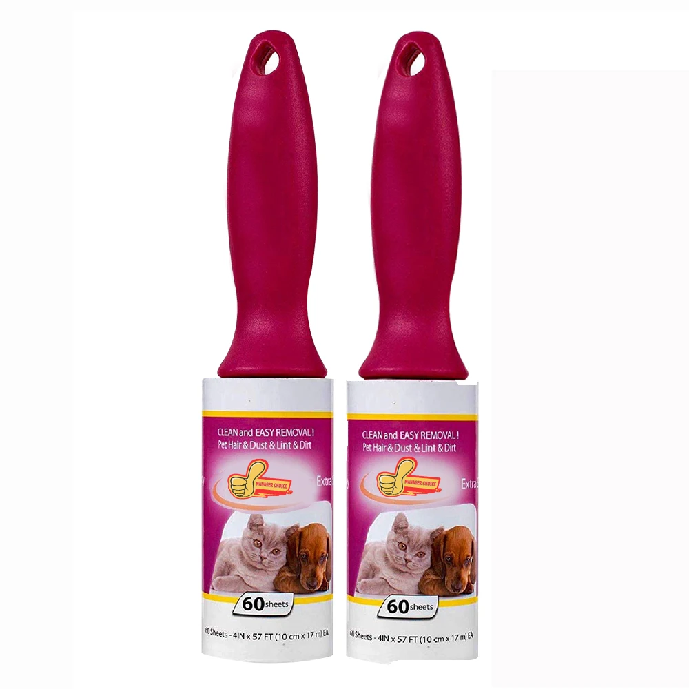 Pet Lint and Hair Remover Roller Extra Sticky Durable Handles Fur Remover for Dogs Cats and Small Dirts