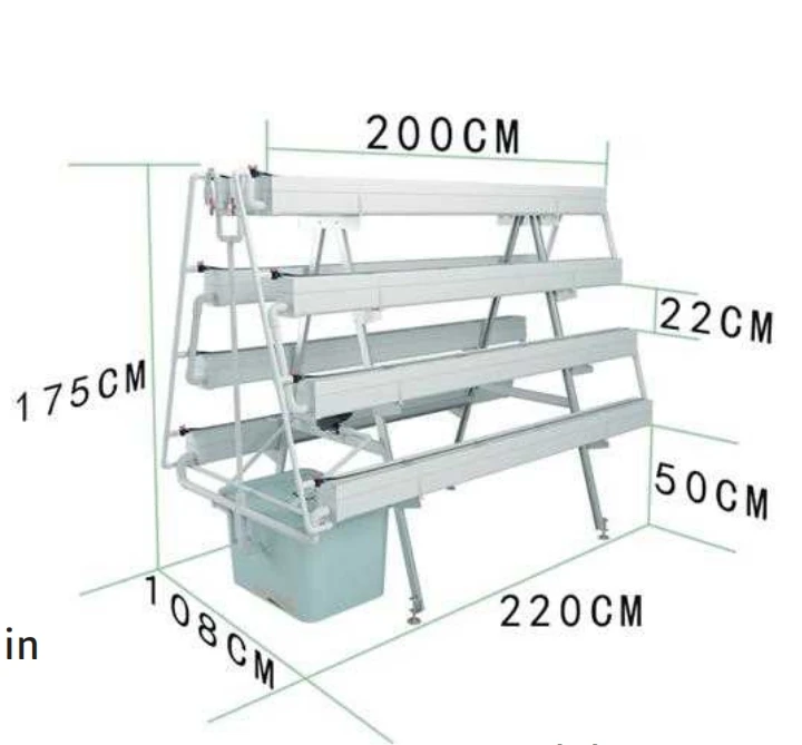 pp planting tank soilless culture strawberry structure equipment Hydroponics shelf low cost greenhouse for Strawberry plant