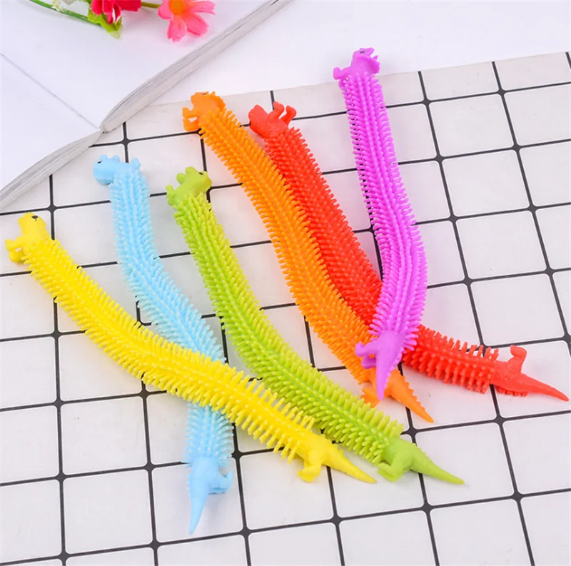 
Hot Sale Unicorn Shape Sensory Fidget Toys Colorful For Children and Adults Stretchy Noodle Strings 