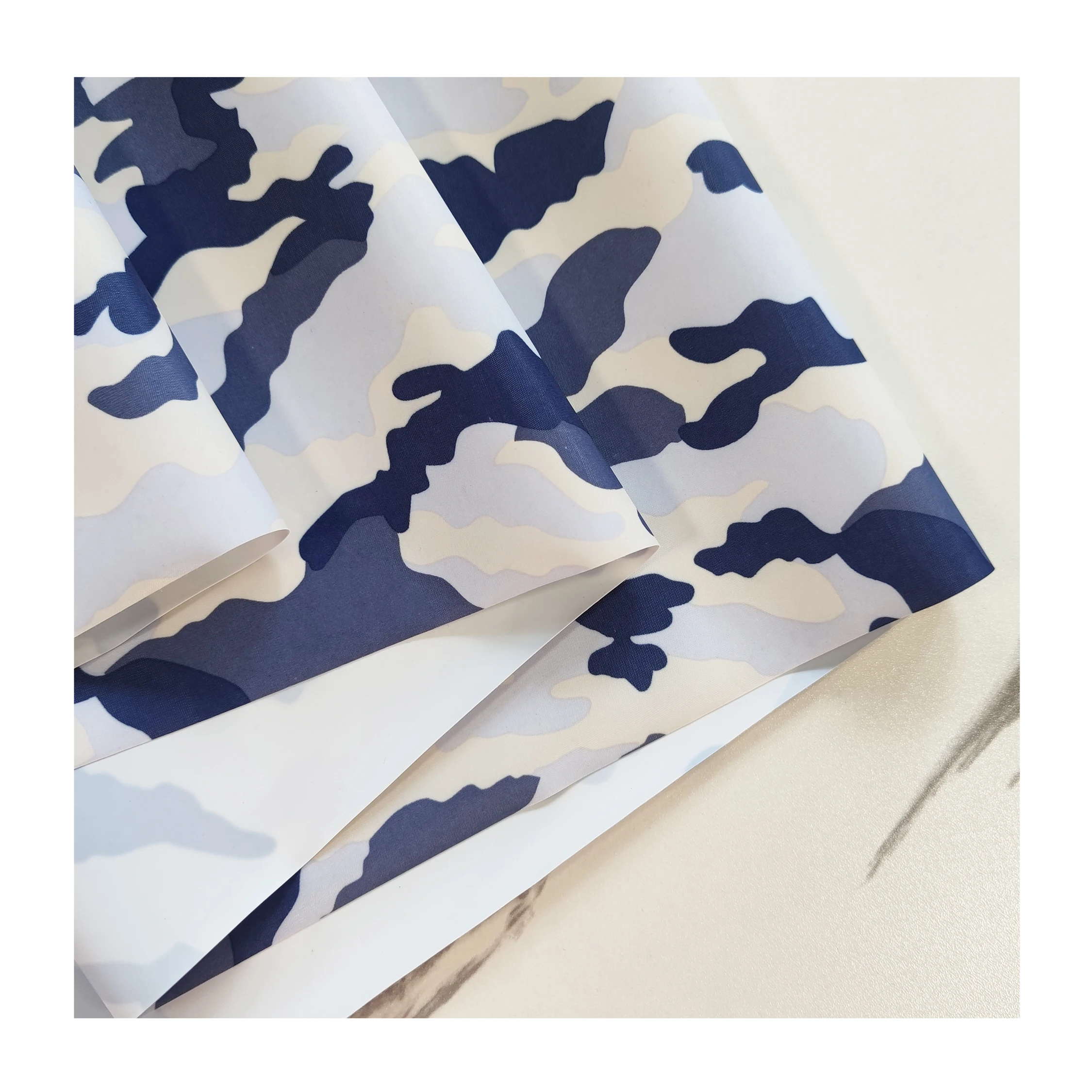 190T PVC coated taffeta digital print camouflage for ice pad,raincoat,lining