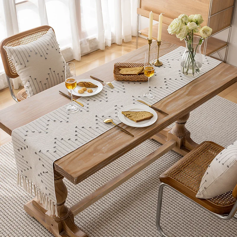 Luxury Tablecloths Minimalist Dining Table Cloth Ins Style Tablecloth Art Linen Table Runner