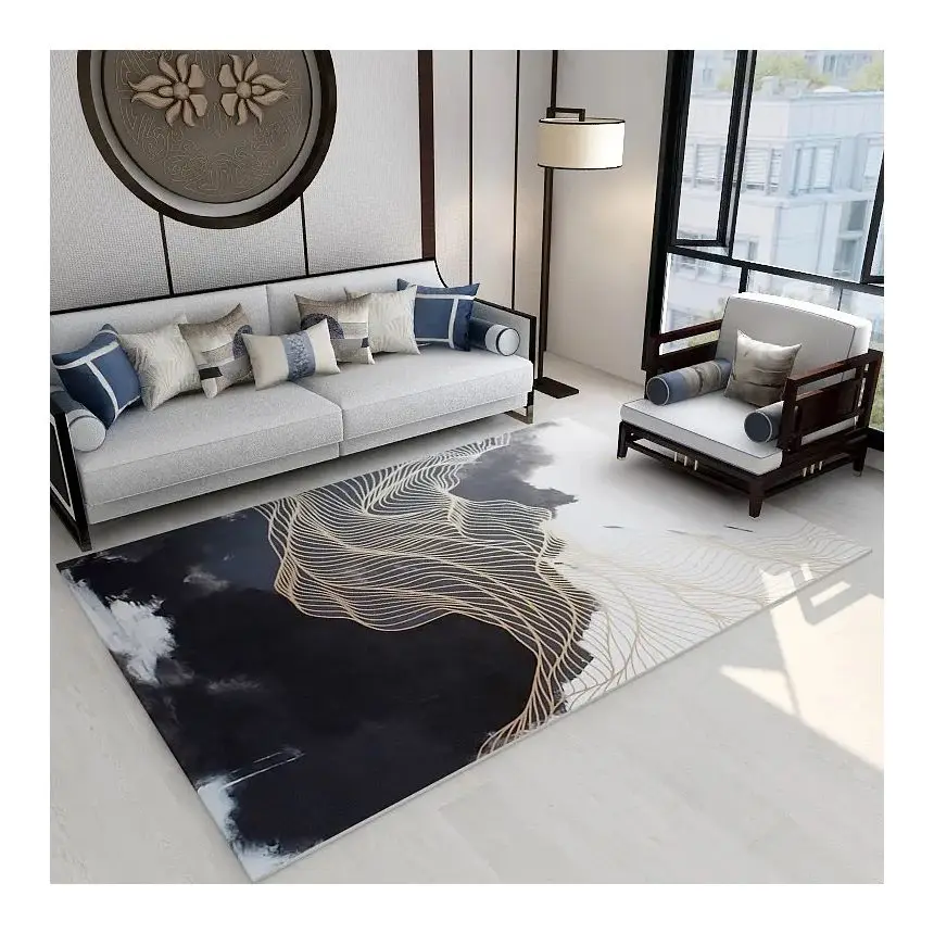 3d printed rugs living room large decoration Customized home textiles wholesale carpet supplier luxury tapis salon modern