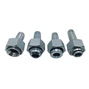 Carbon steel   BSP FEMALE 60 degree CONE O-Ring Double hexagonal straight hydraulic fitting