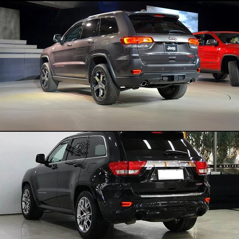 Red Lens 20-SMD 3030 LED Bumper Reflector Marker Lights For 2011-up Jeep Grand Cherokee WK2 Compass and Dodge  Red Tail Lights