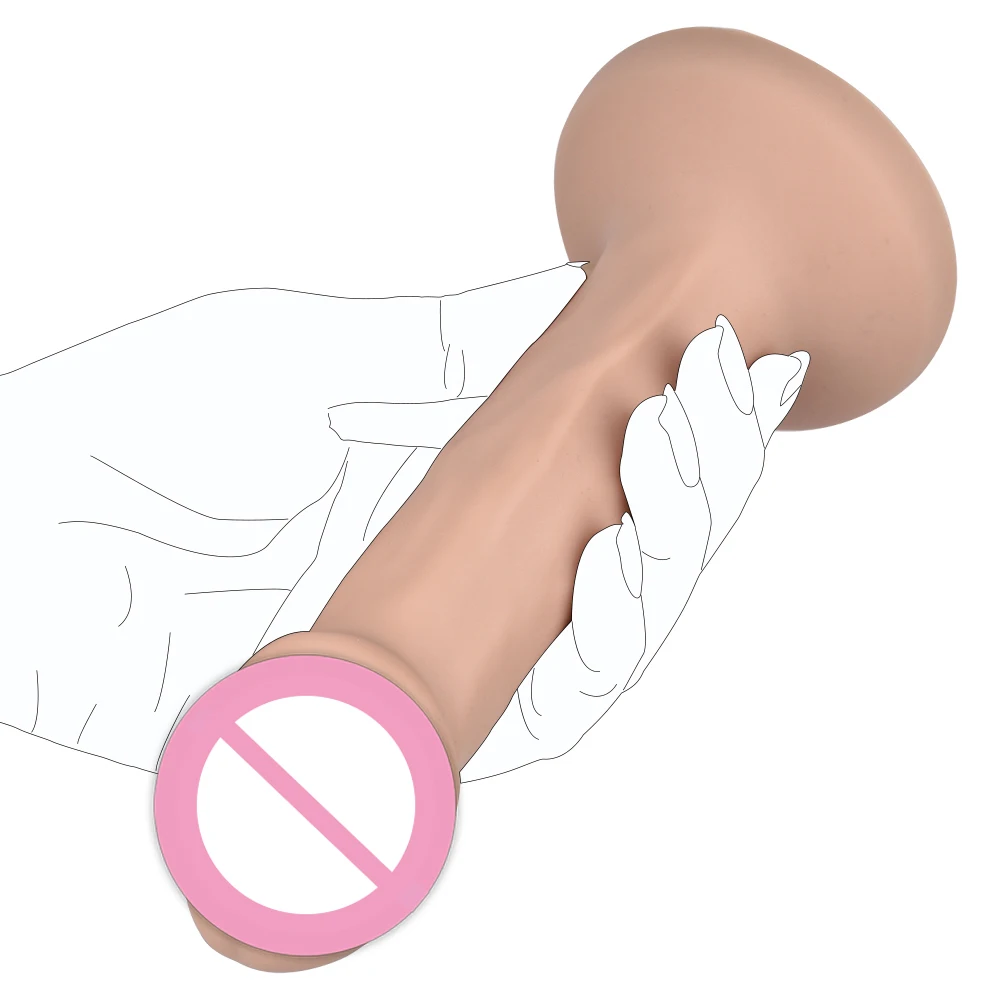 Best Seller Soft Silicone Cock Penis Realistic Bendable Dildo Metal Keel Fantasy Anal Plug Dildo For Women Vaginal
