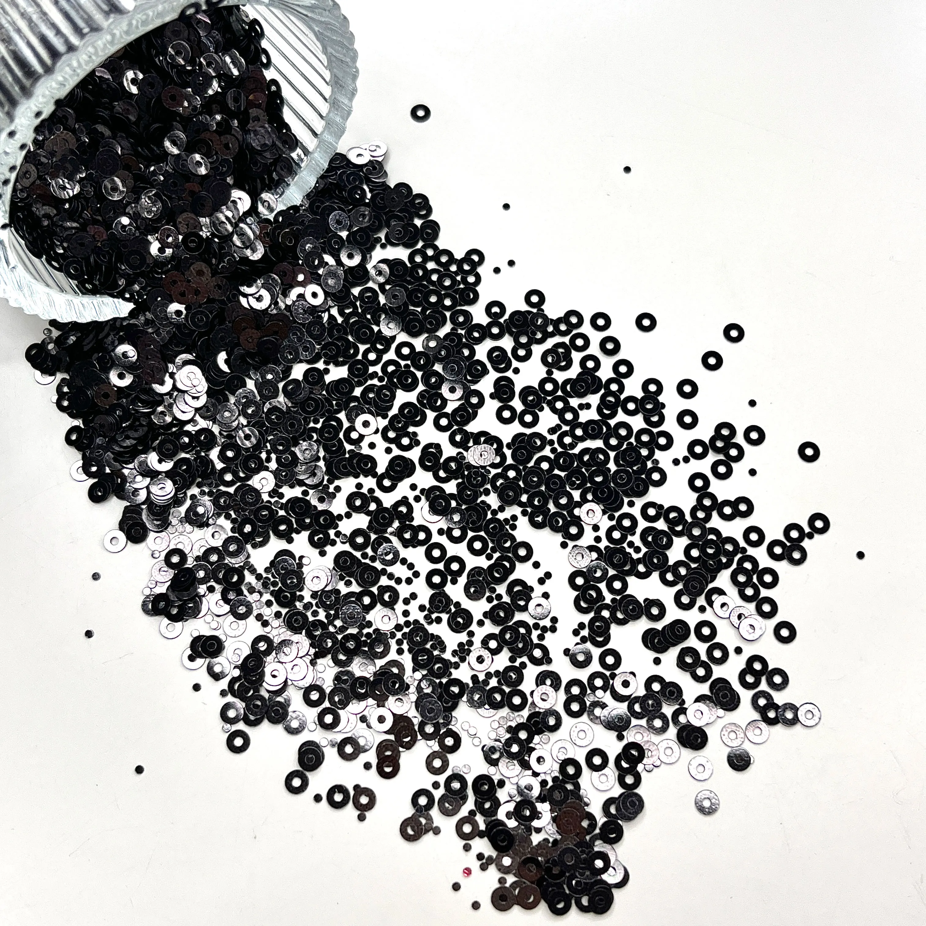 PET Flat Round Shape Loose Sequin Paillettes Sewing Craft DIY Scrapbook