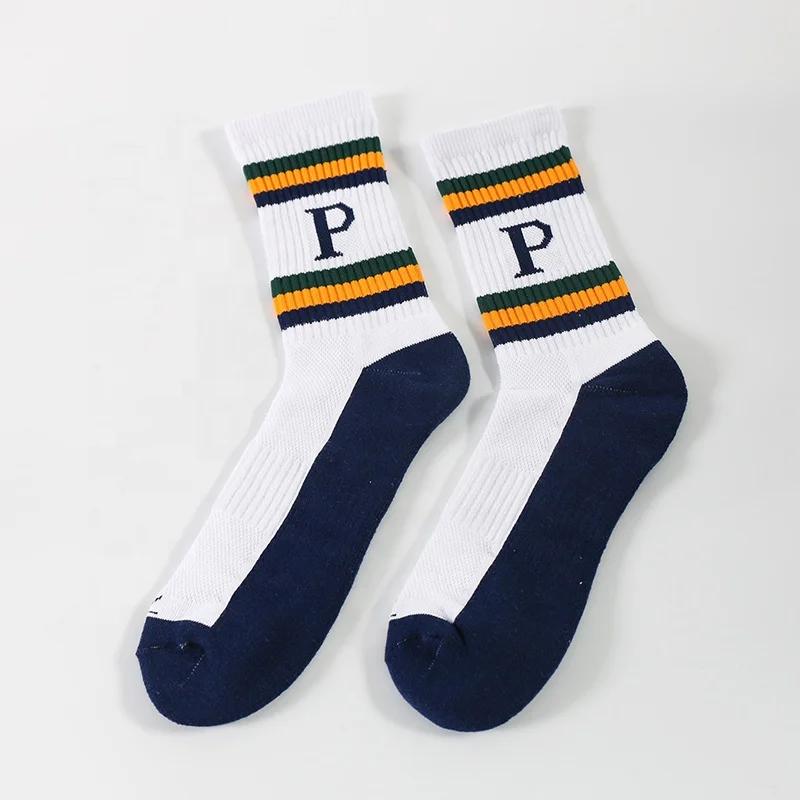 No minimum private label unisex skate meias men 100% cotton bamboo fiber made embroidery custom logo cotton sport athletic socks