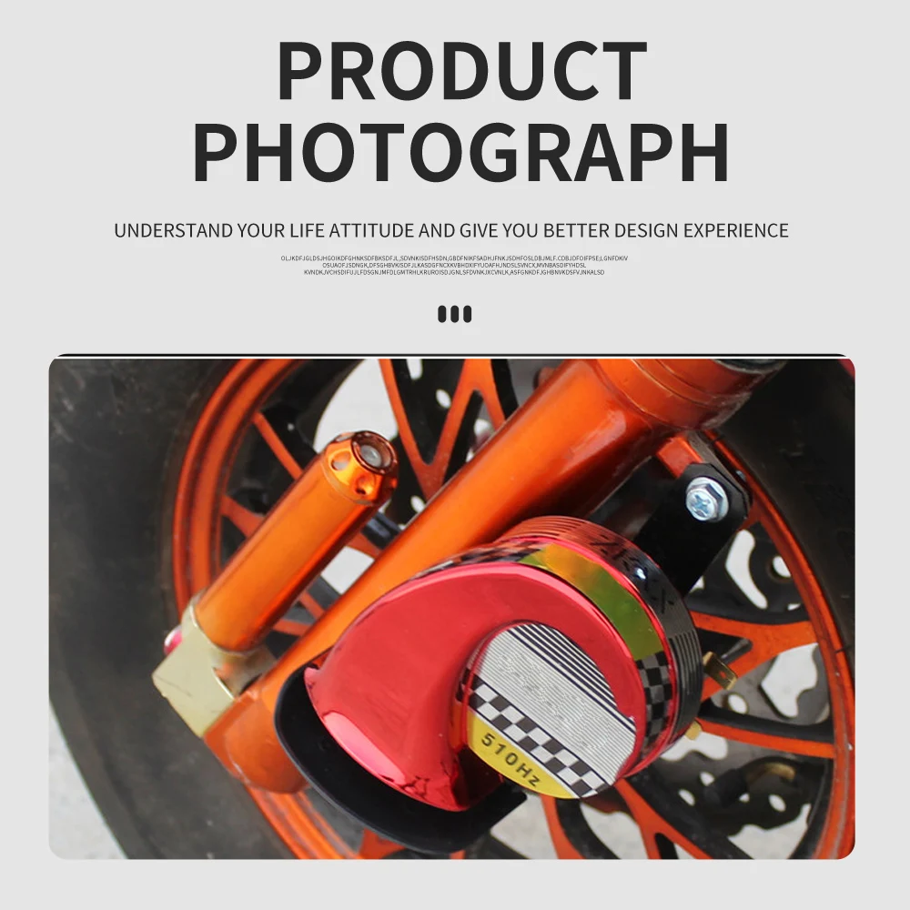 Auto Waterproof Snail tweeter 12v 510Hz Electric Super loud anti-interference  Car motorcycle speaker horn