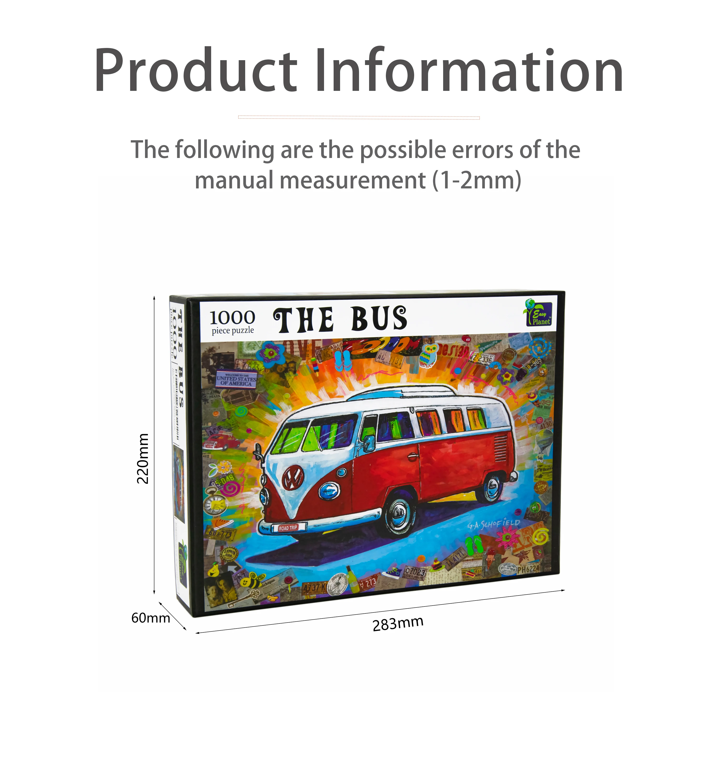 Wholesale high quality Custom Paper Cardboard Puzzle Game 1000 pieces Cartoon Jigsaw  puzzles for Adults Kids