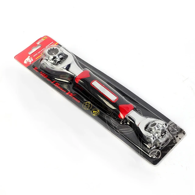 8-in-1 multi-function wrench 8~19mm non-magnetic multi-function 360 degree rotary socket wrench