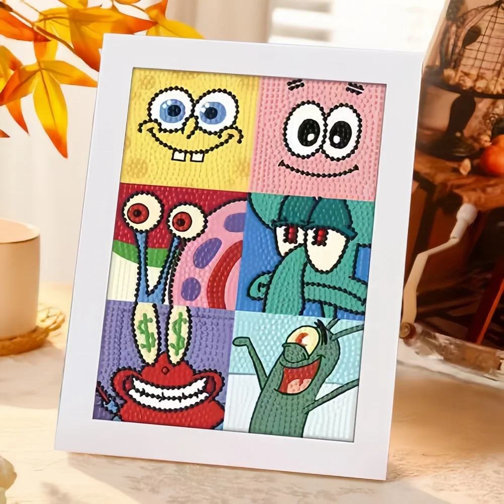 2023 new style 5d diy cartoon handmade diamond paintings for  Art and Crafts Set kristal christmas kits for kids