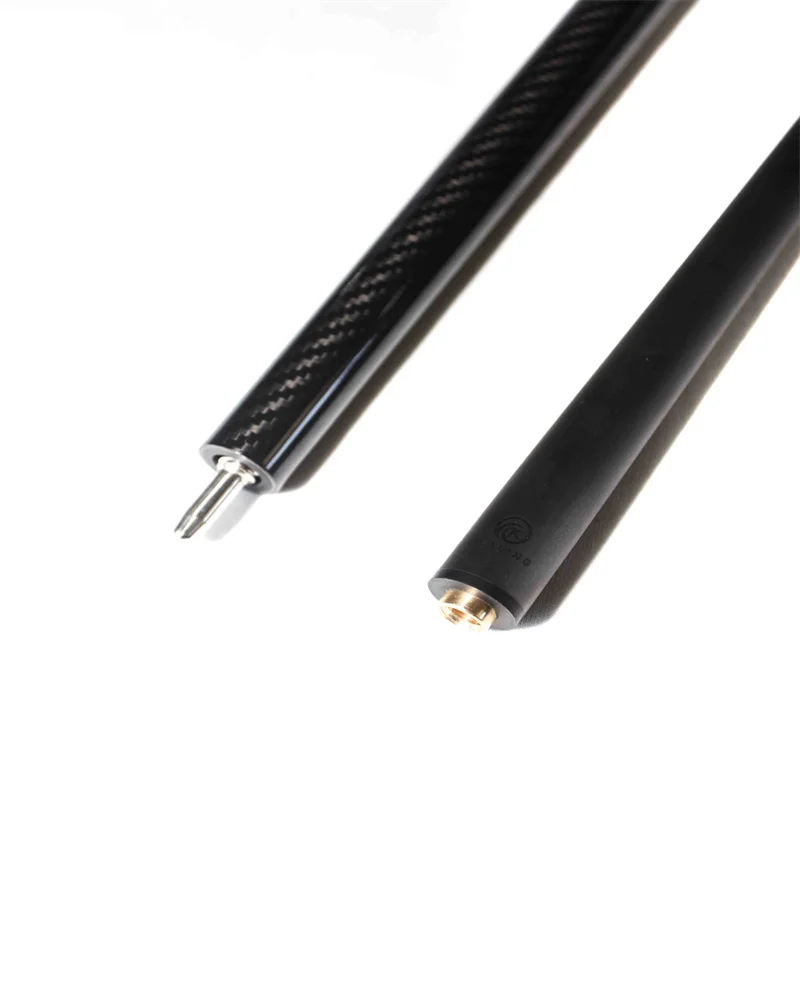 Okhealing Carbon Fiber Pool Cue Shaft and Butt for Billiards with 12.4mm Pigskin Tip Uniloc Joint