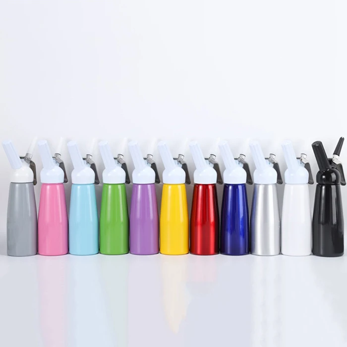Highly Durable Whipped Cream Dispenser Professional Grade Aluminum Canister Cream Maker Whipper with Nozzles