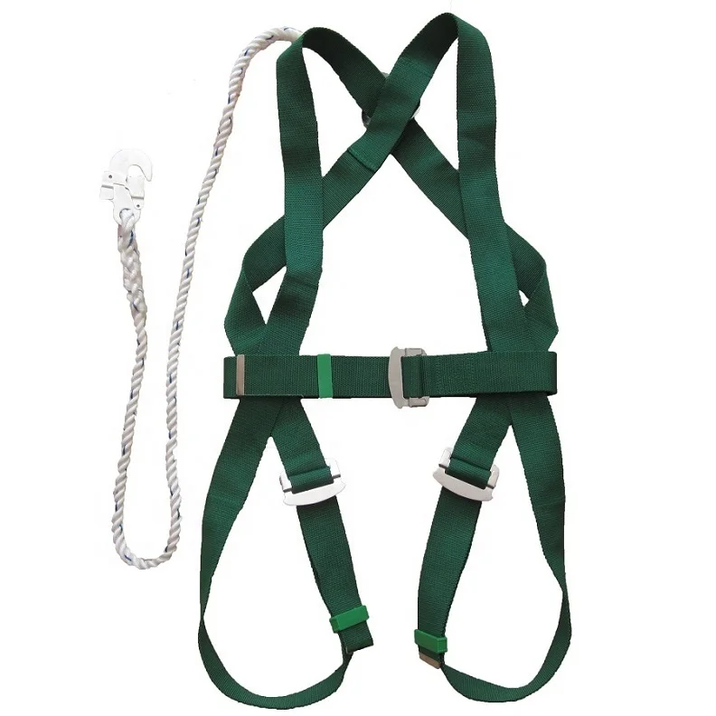 hot sale PP material full body safety harness belt with lanyard