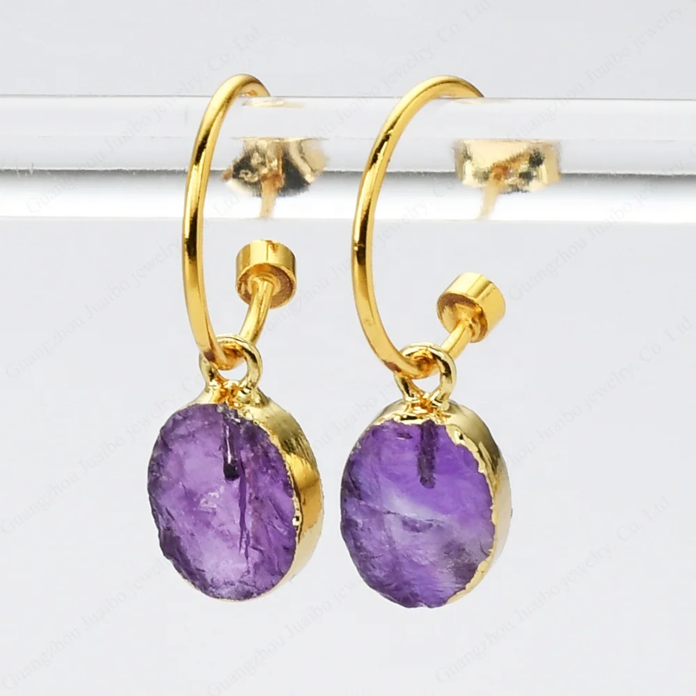 925 sterling silver raw crystal teacher earrings healing crystal gemstone mama new earrings 2023