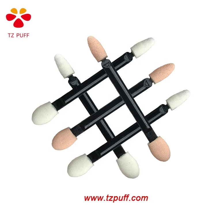 
Factory Direct Wholesale Cheap Dual-ends Disposable Sponge Eyeshadow Applicator with Foam Tip 