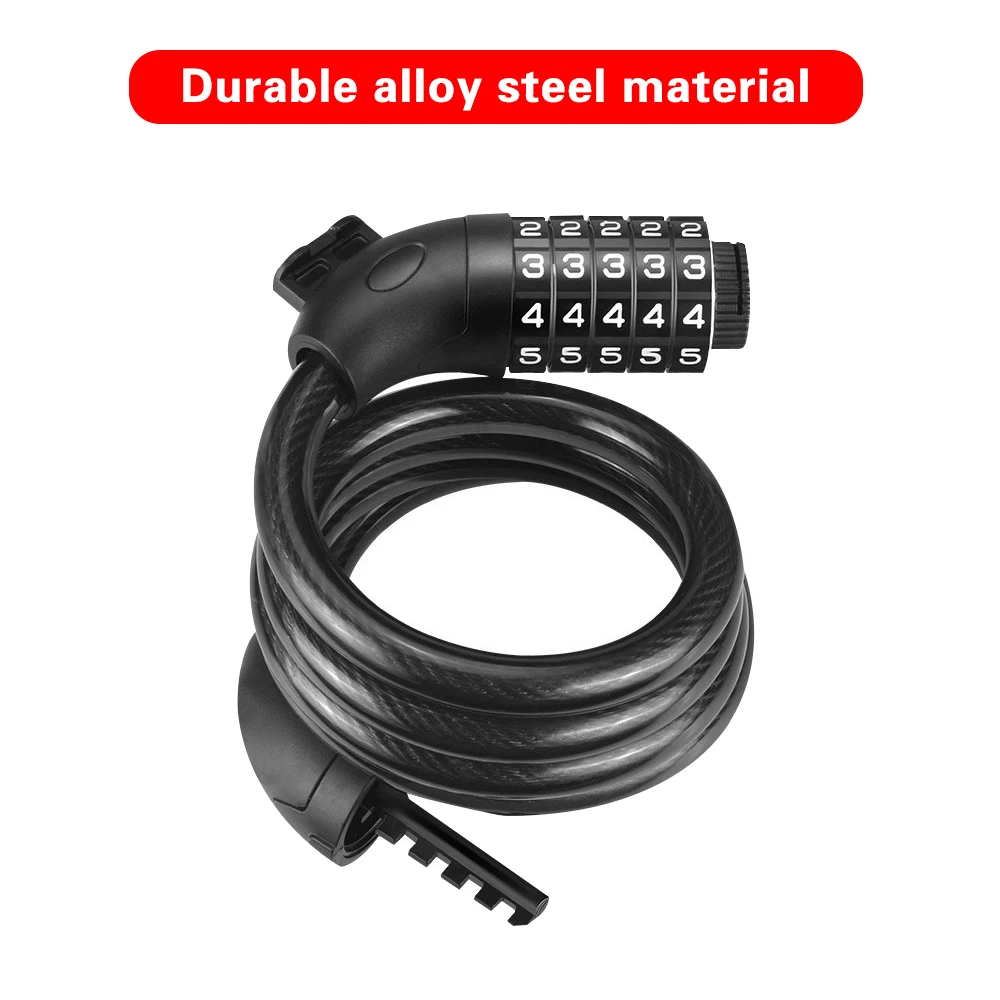 Bicycle Password Portable Mini Bike Cable Lock Durable Road Mountain Bike Frame Lock Universal Bicycle Safe Locks