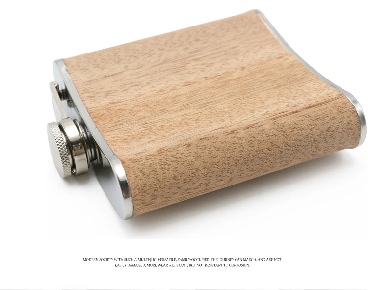 Персонализированная фляжка для виски на спиртовой основе, подарок для лучшего человека, деревянные фляжки из нержавеющей стали