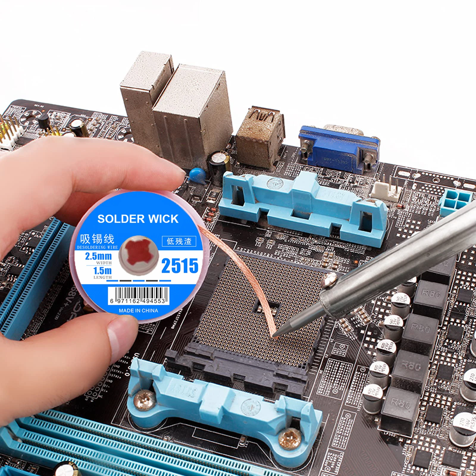 Desoldering Wire Solder Wick Braid 1.5mm 2.0mm 3.0mm Solder Wick for Desoldering