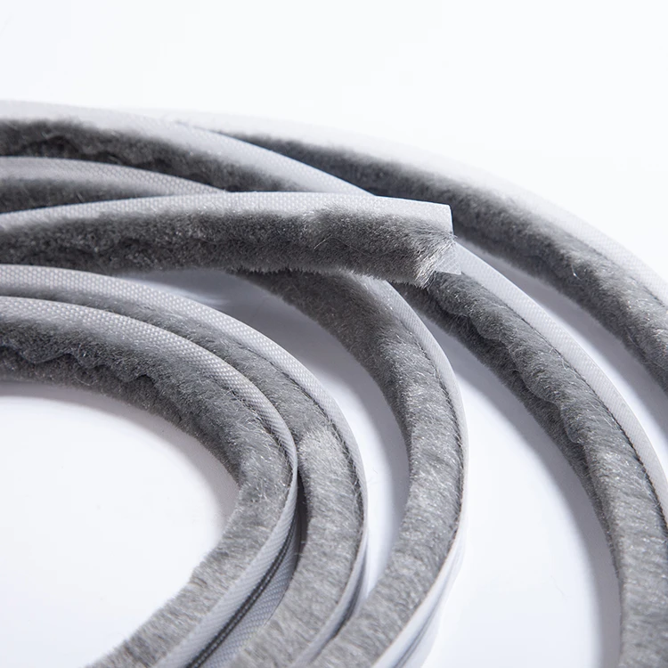 High-sealing fin weather strip commercial door bottom seal finned pile weatherstripping