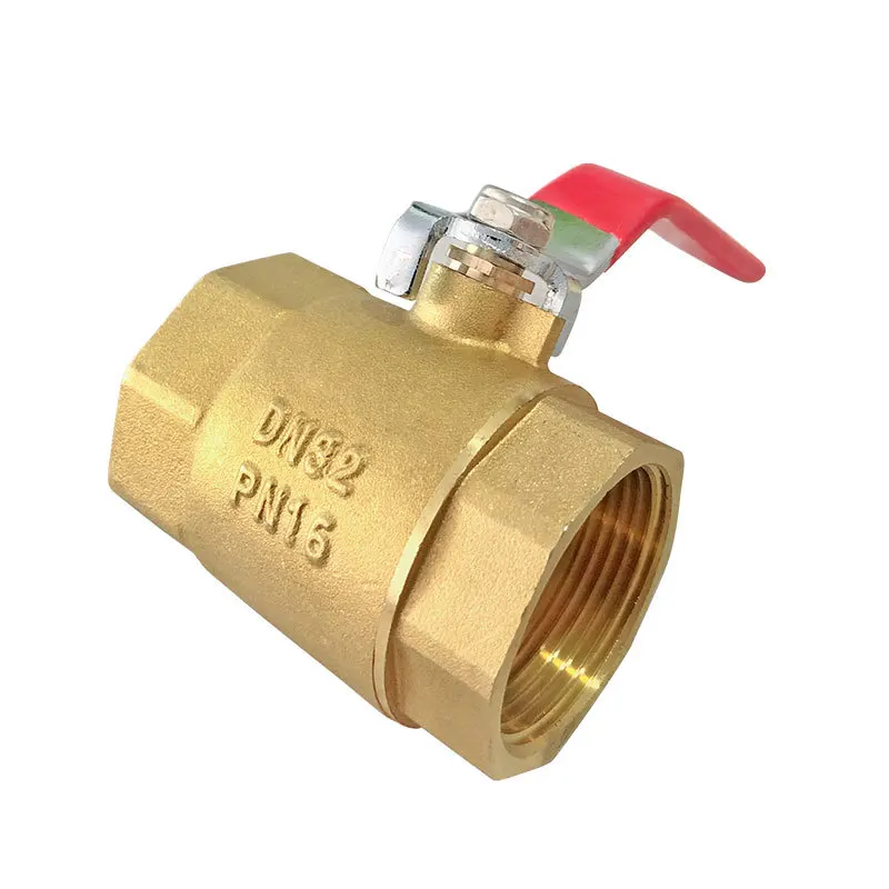 Factory supply brass double internal wire two piece 101 ball valve water pipe manual valve switch