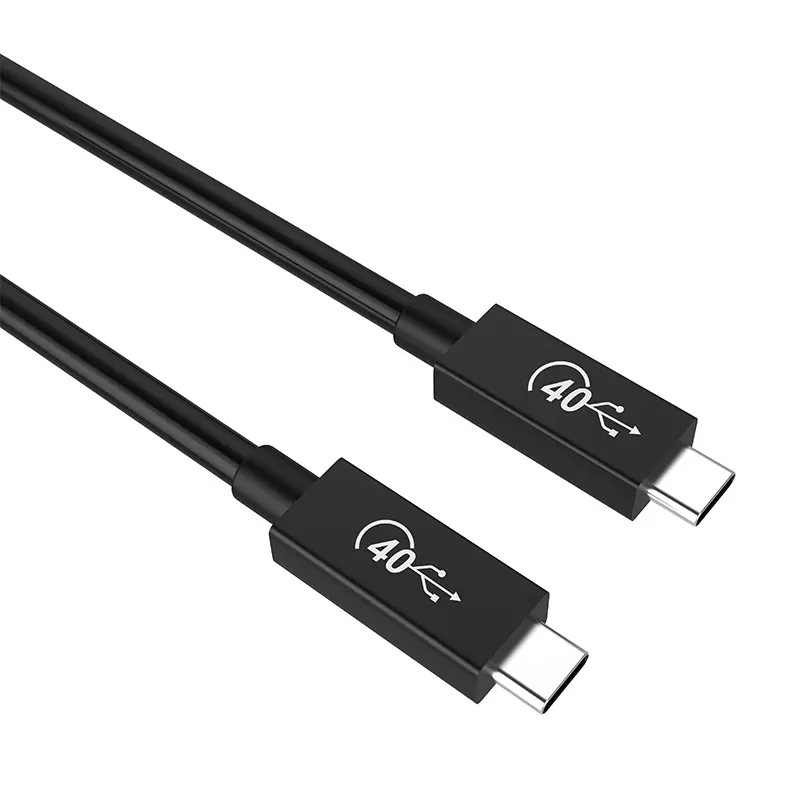 Nylon Braid Thunderbolt 3 USB C 8K USB4.0 Cable for Monitor External SSD eGpu 240W 40Gbps
