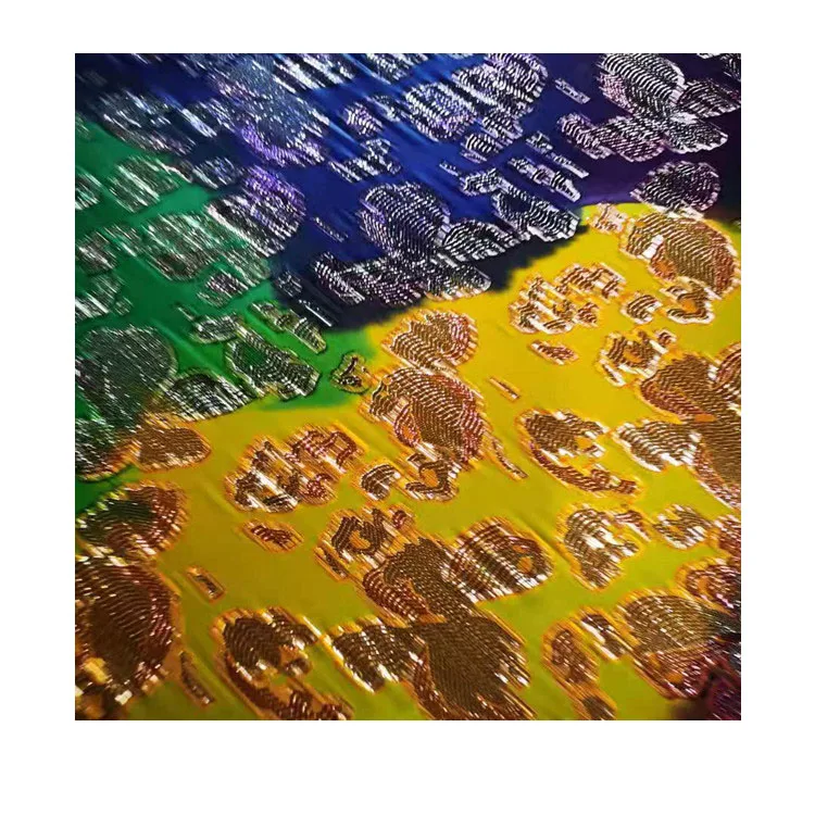 
Professional Amazing Design Sequins Chiffon Hand-painted Printing Original Fabric 