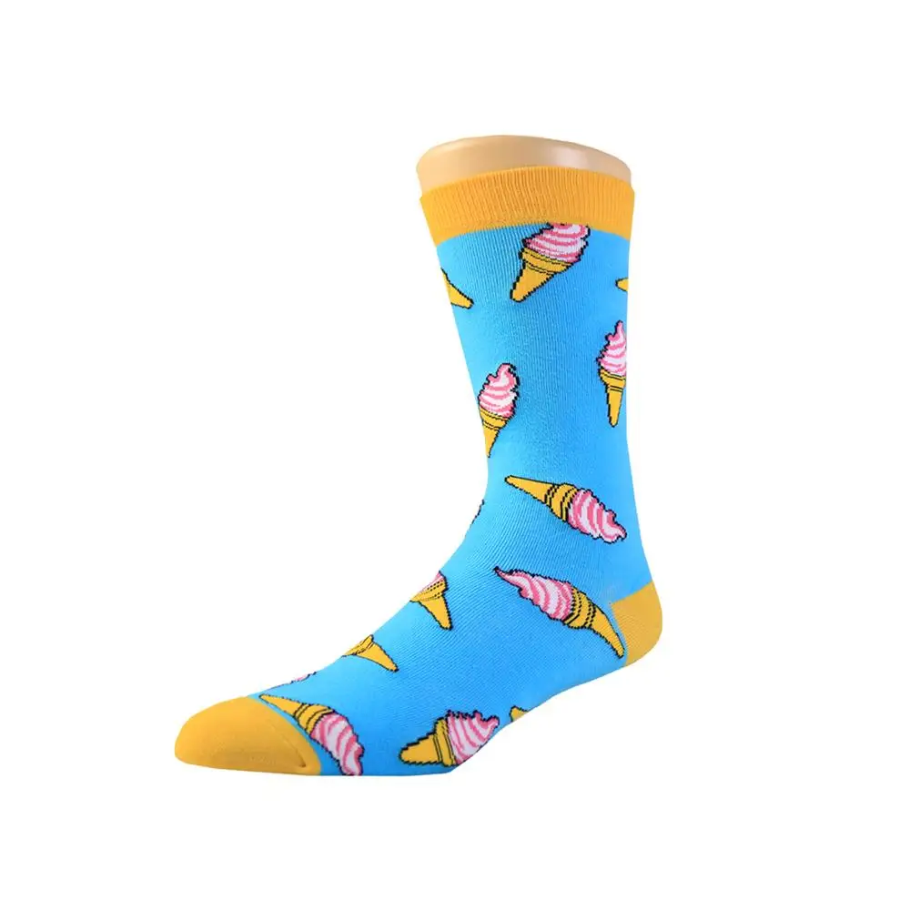 
fashion design youe own socks funny turkey icecream weed socks for men 