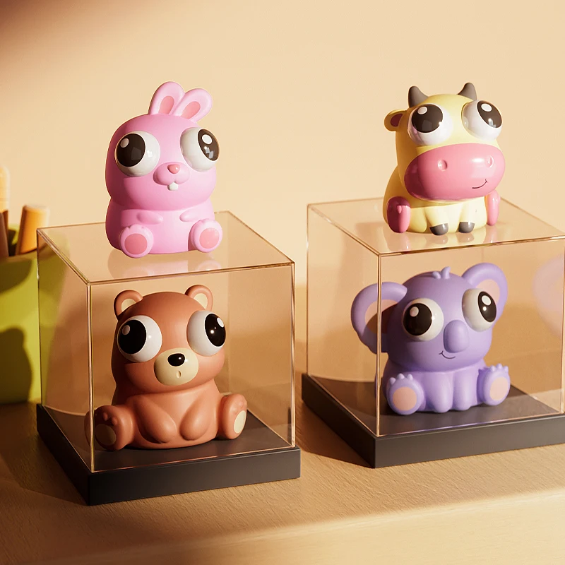 Funny Anti-Stress Fidget Squishy Soft Animal Pop Out Eyes Squeeze Stress Relief Toy For Adult Kids