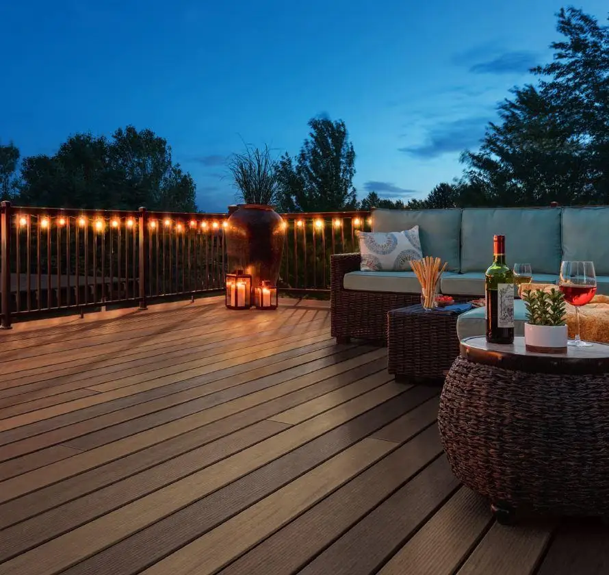 Manufacturer wood plastic composite decking waterproof Anti-UV Co-extruded wpc decking made in china