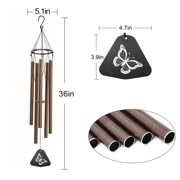 Wholesale Outdoor High Quality Metal Wind Bell Sympathy Memorial Wind Chime