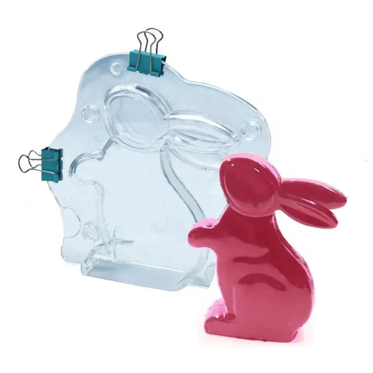 Wanlihao 3D пластиковые прозрачные формы для шоколада с пасхальным