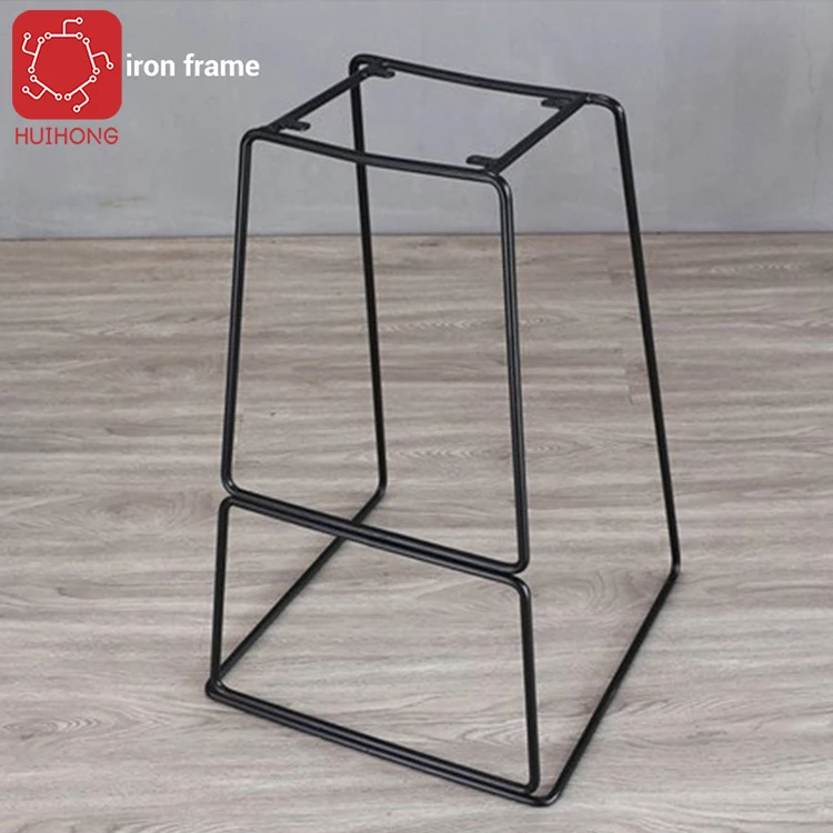 Huihong ODM sillas comedor 46*48*88cm white cheap modern counter stools iron chair bar stools with back