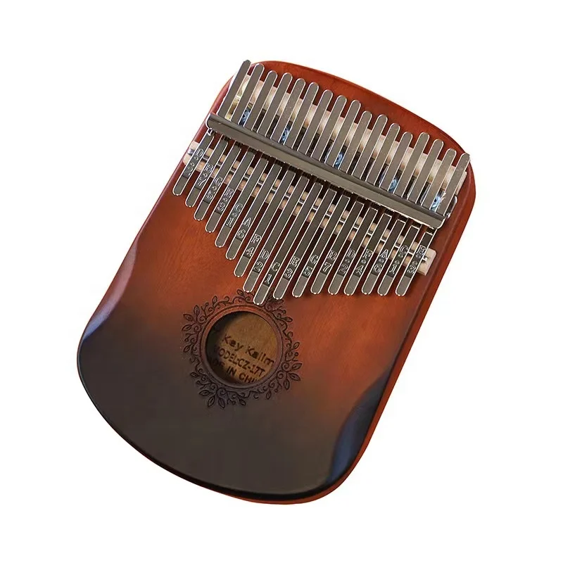 Factory Custom Kalimba Thumb Piano Wood Kalimba 17 key Kalimba cheap price custom beginning musical sapele instrument