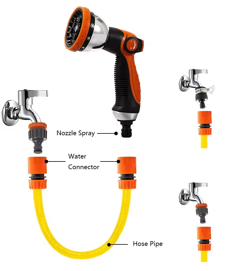 Professional Manufacturer Thumb Switch Push-type Car Wash High Pressure Hose Sprayer