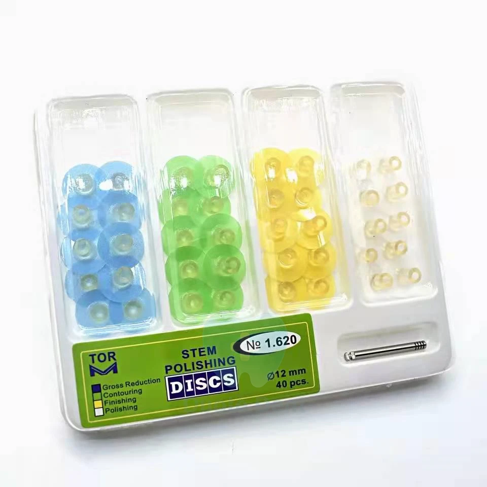 dental Diameter 12mm Dental STEM Polishing Discs for Gross Reduction/Contouring/Finishing/Polishing