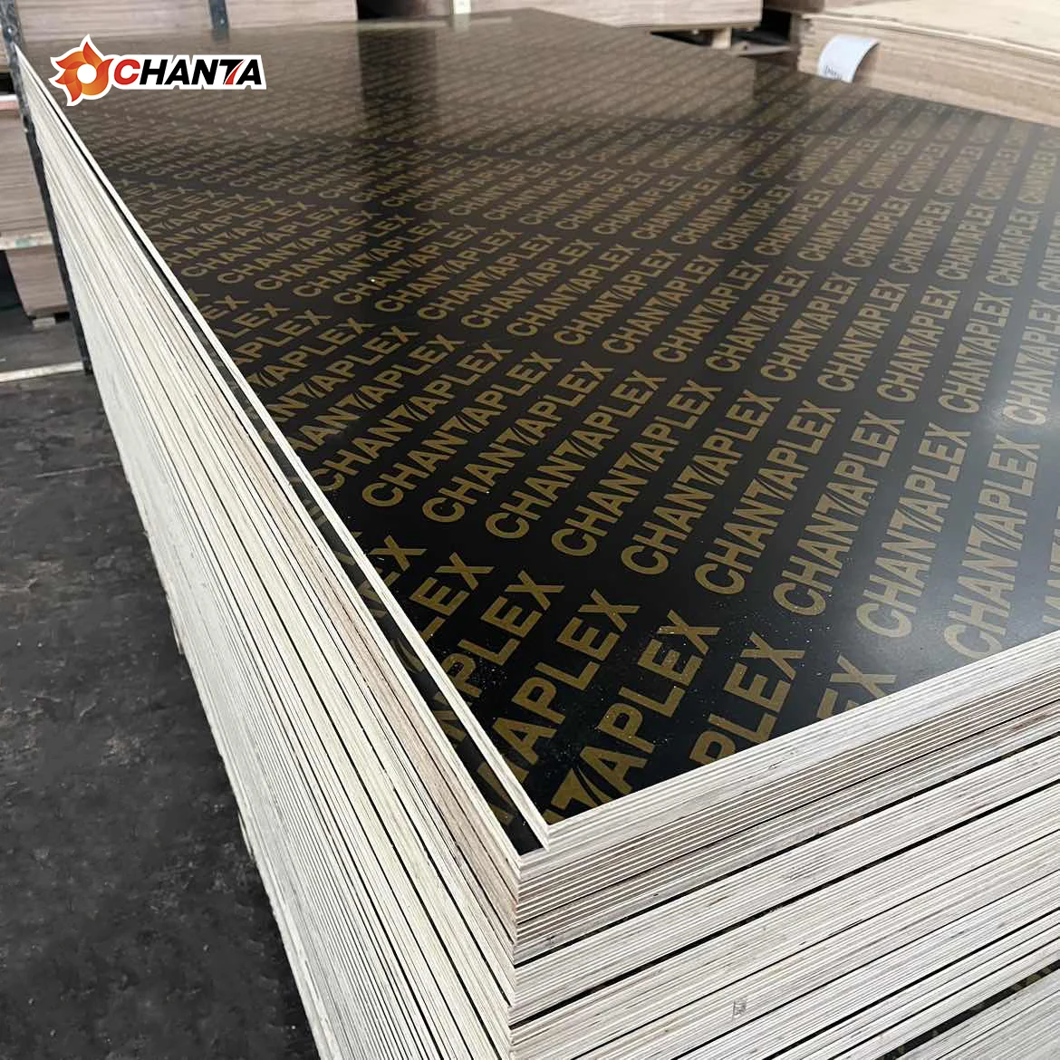 Chanta Hardwood Core Paper Film Faced Plywood For Construction