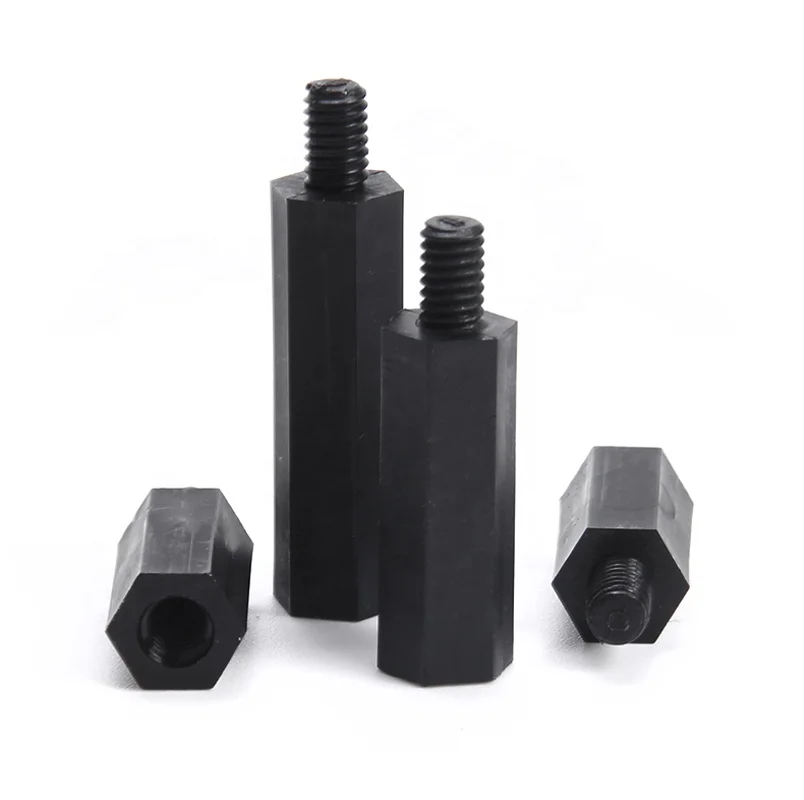 M3 * 0.5 internal thread nylon hexagonal isolation column push-in PCB insulation support column