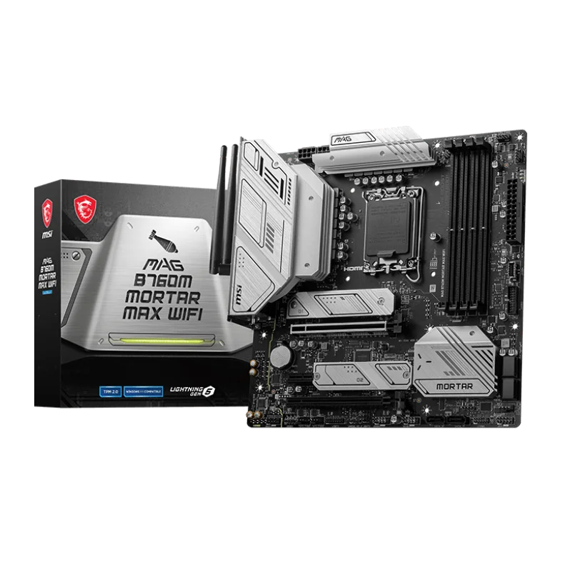 Good Price MSI Computer Motherboard M B760M MORTAR MAX WIFI DDR5 Socket LGA1700 Support 13th 12th Processor Gaming Motherboard